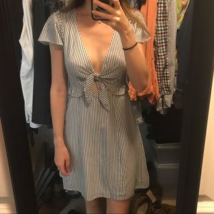 Lulu’s Seaport Blue & White Striped Dress